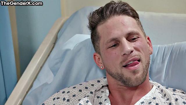 Ink trans babe assfucked by a patient