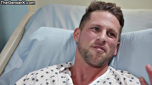 Ink trans babe assfucked by a patient