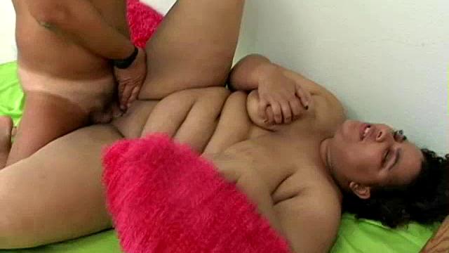 Big Boobed Ebony Doggy Fucked