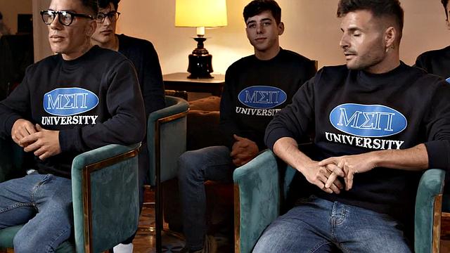 Str8 skinny twink barebacked by jock in palace