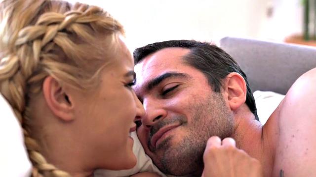 Hostel babe creampied after sucking and banging in three way