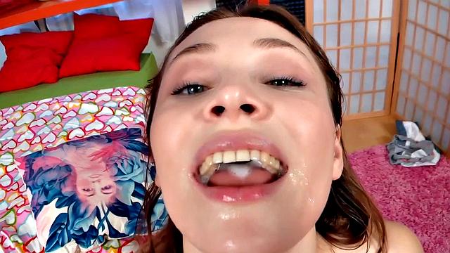 Teen Macy Nata gets her asshole drilled