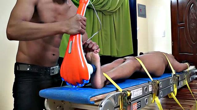 Gilbert Strapped Down and Tickled