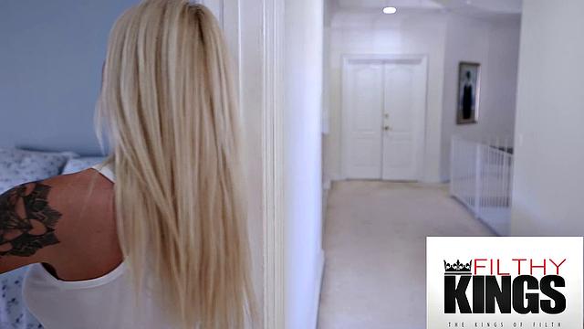 FilthyKings - Busty Blonde Stepmom Lets Me Drain My Balls In Her Pussy