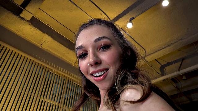 Petite 21yo deepthroating slut sucks cock and talks dirty