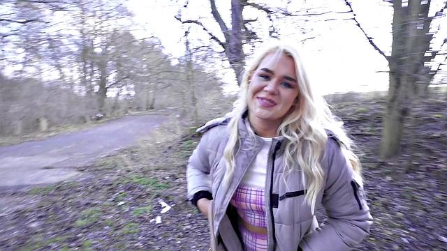 British tourist goes wild on Czech dick in public thong frenzy