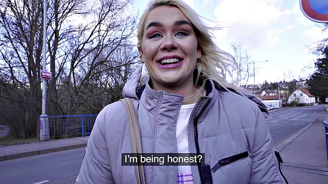 British tourist goes wild on Czech dick in public thong frenzy