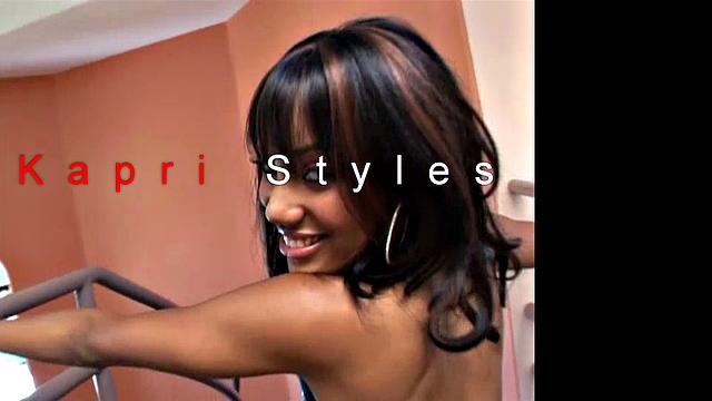 Kapri Styles gets her tight asshole filled with cream