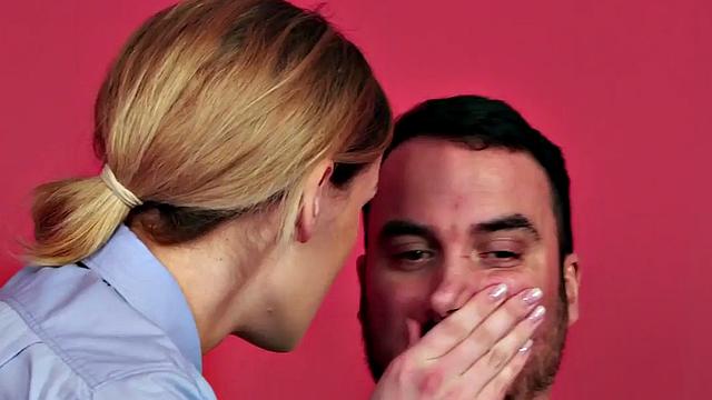 Police babe facesits and blows cock in threesome action