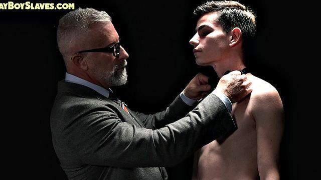 Rimmed twink fucked in voyeur sex by gaydaddy