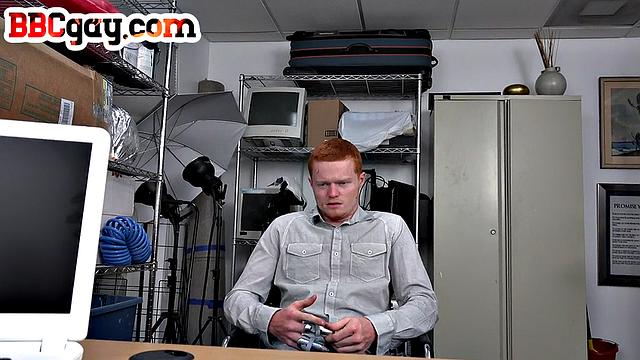 Redhead amateur gets her tight ginger hole drilled by BBC in the office