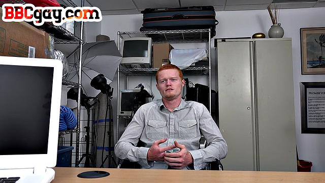 Redhead amateur gets her tight ginger hole drilled by BBC in the office