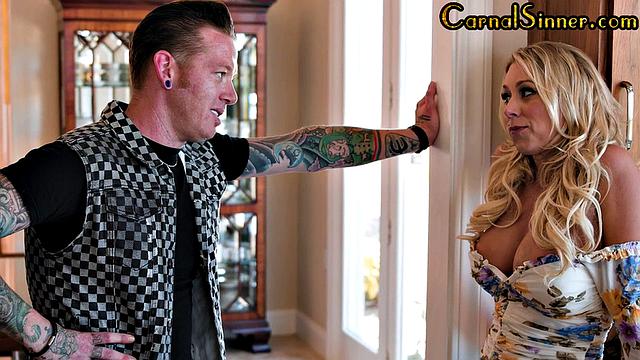 Big-titted hairy MILF gets pussy destroyed