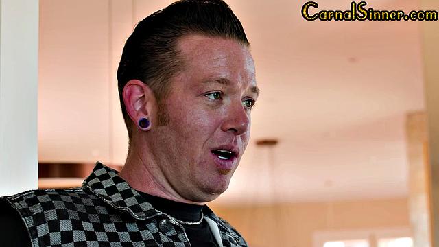 Big-titted hairy MILF gets pussy destroyed