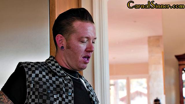 Big-titted hairy MILF gets pussy destroyed