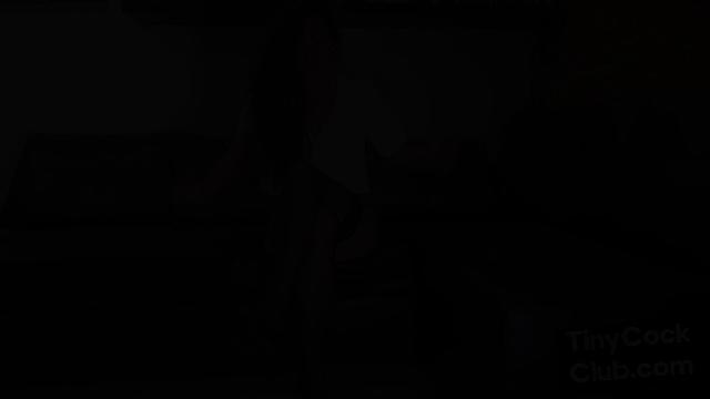 SPH stockings femdom mocks small loser