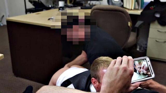 Pawnshop bottom gets fucked in office by owners