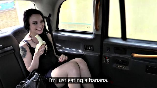 Filthy tattooed British cock lover loves fucking taxi drivers