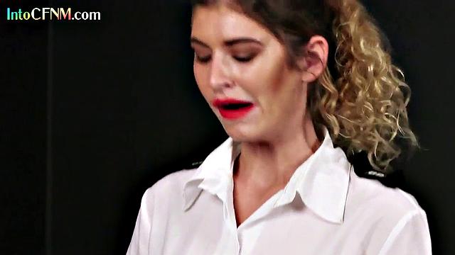 Office CFNM sluts giving BJ to employees