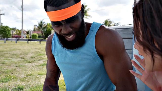 Interracial loving PAWG rides