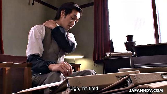 Hot Japanese babe pounded by her co-worker