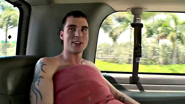 Str8 stud fucks ass in public outdoor van for money