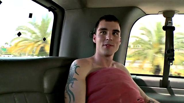 Str8 stud fucks ass in public outdoor van for money
