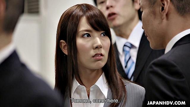 Yui Hatano is punished at work and must sexually please each co-worker