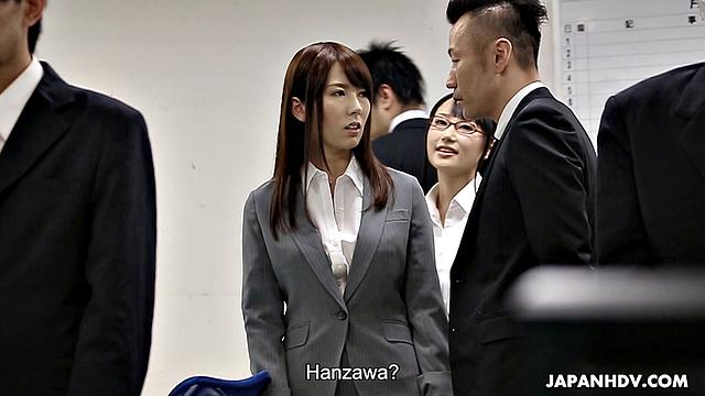 Yui Hatano is punished at work and must sexually please each co-worker