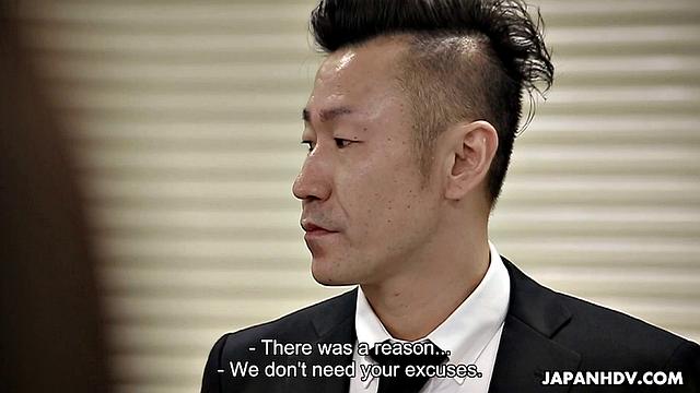 Yui Hatano is punished at work and must sexually please each co-worker