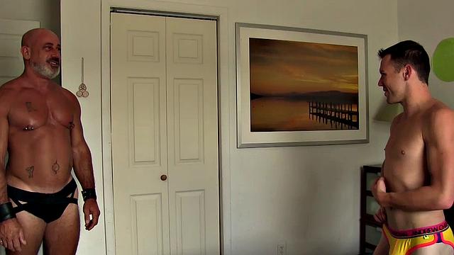 College boy rents room from daddy, with more benefits.