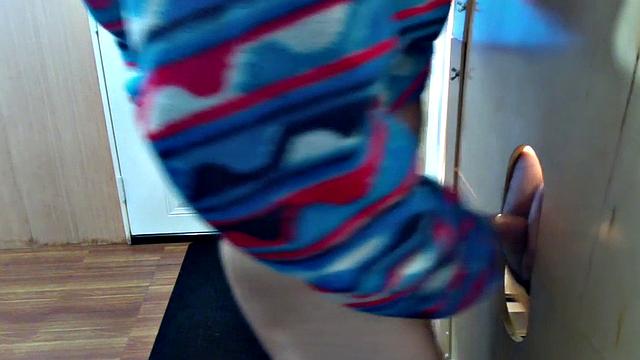 Gloryhole dude fucked in anal by perverted fucker