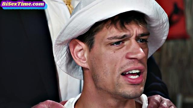 Cosplay threeway with busty mature