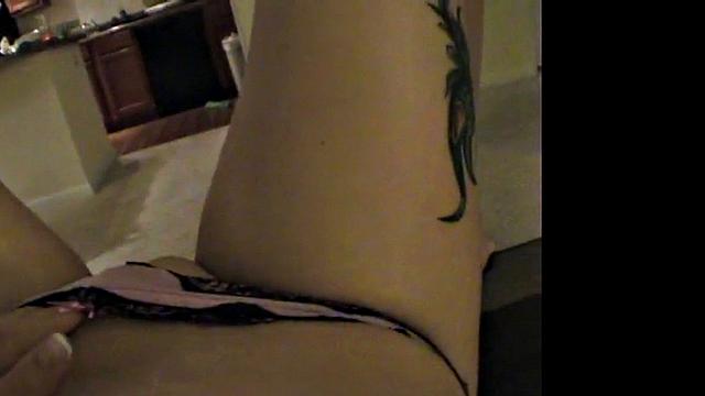 Pryce masturbates with dildo and sucks