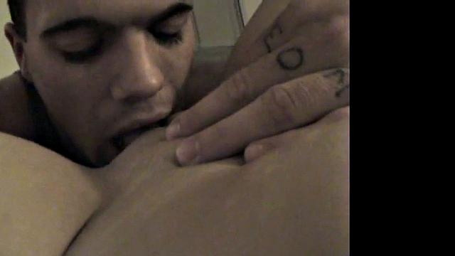 Pryce masturbates with dildo and sucks