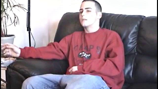 Straight Boy Casey Stroking Cock