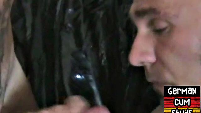 Homemade German gays enjoy rimjob and blowjob sex