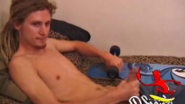 Skater boy Kozmo grew up in a Berkeley commune. While he doesn't live there anymore, he still has the same ideas of free love and sharing, so he was super excited to jack off on camera.