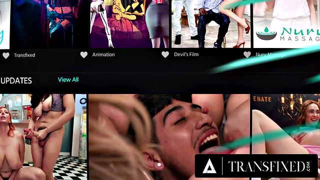 TRANSFIXED - Hot Trans Leah Hayes Pays Her Installer With Her Tight Ass