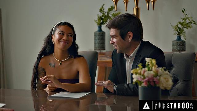 PURE TABOO Lustful Bride Gizelle Blanco Shamelessly Teases Her Husband In Front Of Wedding Witnesses