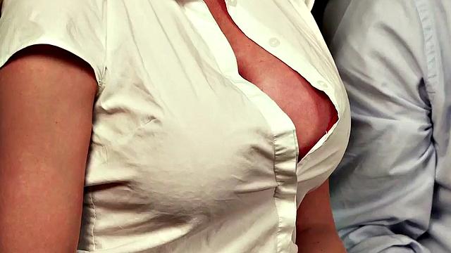 CFNM classy femdom British MILFS suck cock in group