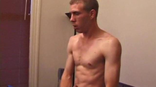 Eager to get himself off, Richard strips off his clothes and begins massaging his dick. After oozing some pre-cum he fingers his asshole and coaxes out a huge cum gusher.