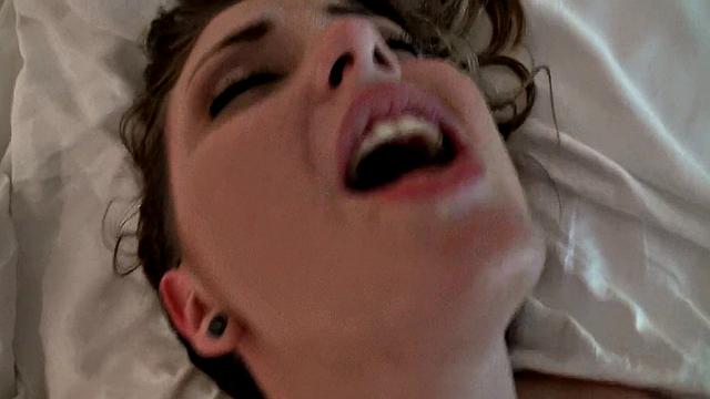 Get soaking wet and take a hot load in your mouth with this bald pussy blowjob