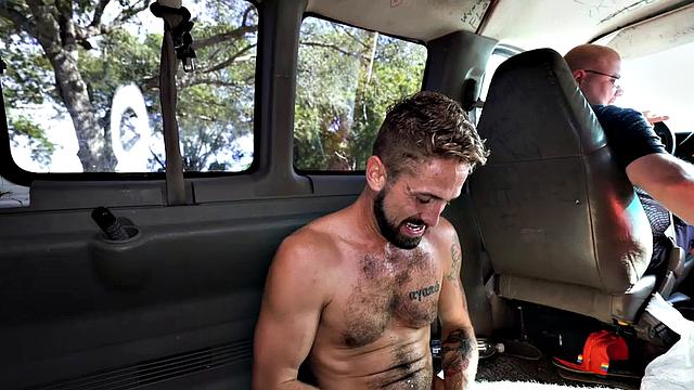 Tricked college twink gets jizzed on hairy ass by gay