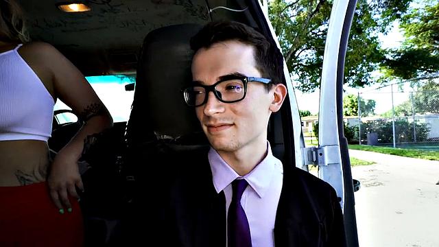 Tricked college twink gets jizzed on hairy ass by gay