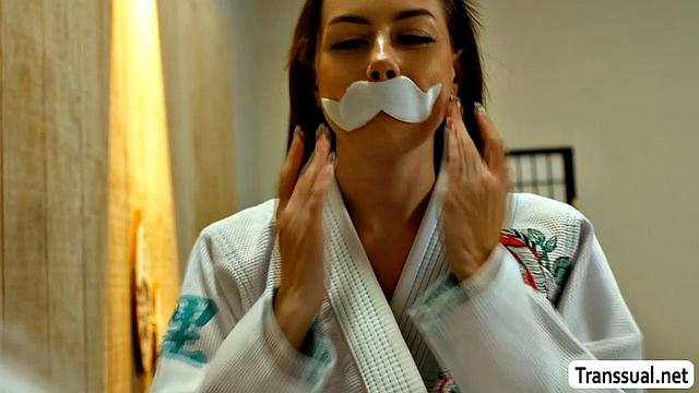 Fake Karate Master fucked by Black Belt TS