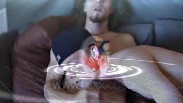 We join Adam and EJ with their dicks already out and jeans down. Curious EJ leans over and starts stroking Adam's cock. Adam helps EJ out by going down on him. EJ wants to try cock sucking, so he takes Adam's cock into his mouth.