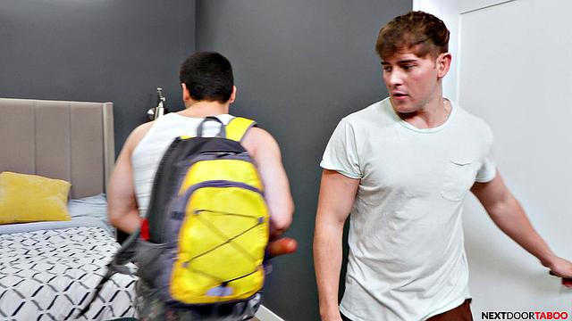 New Stepbro Rails Hairy Stud & Jock-  NextDoorTaboo - FULL SCENE