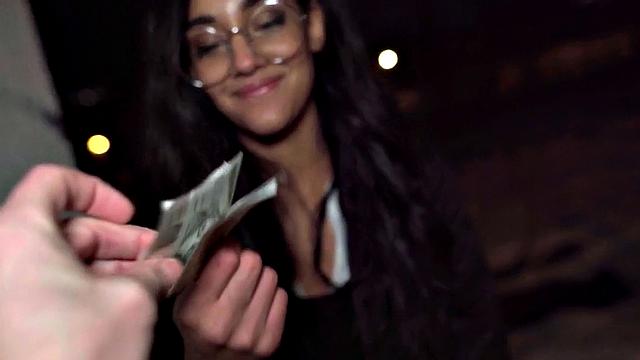 Naive babe riding stranger in POV