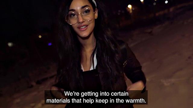 Naive babe riding stranger in POV